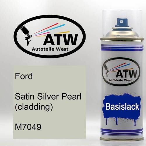 Ford, Satin Silver Pearl (cladding), M7049: 400ml Sprühdose, von ATW Autoteile West.